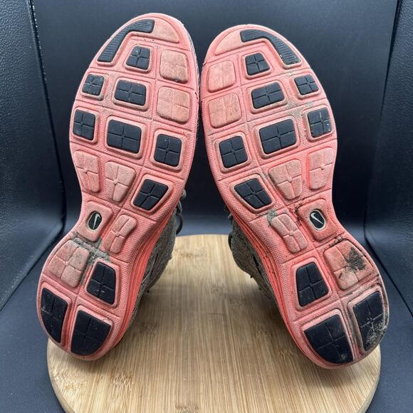 Nike Lunar Flyknit Chukka Mens Size 12 Shoes Tarp Green Crimson Red 554969-306 - Picture 6 of 8